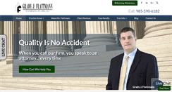 Desktop Screenshot of flattmannlaw.com